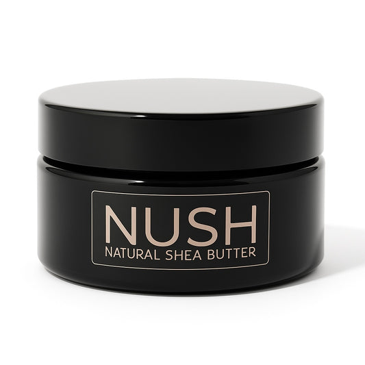 NUSH LUXURIOUS, natural and organic Shea Butter from Burkina-Faso, in biophotonic jar 200 grs