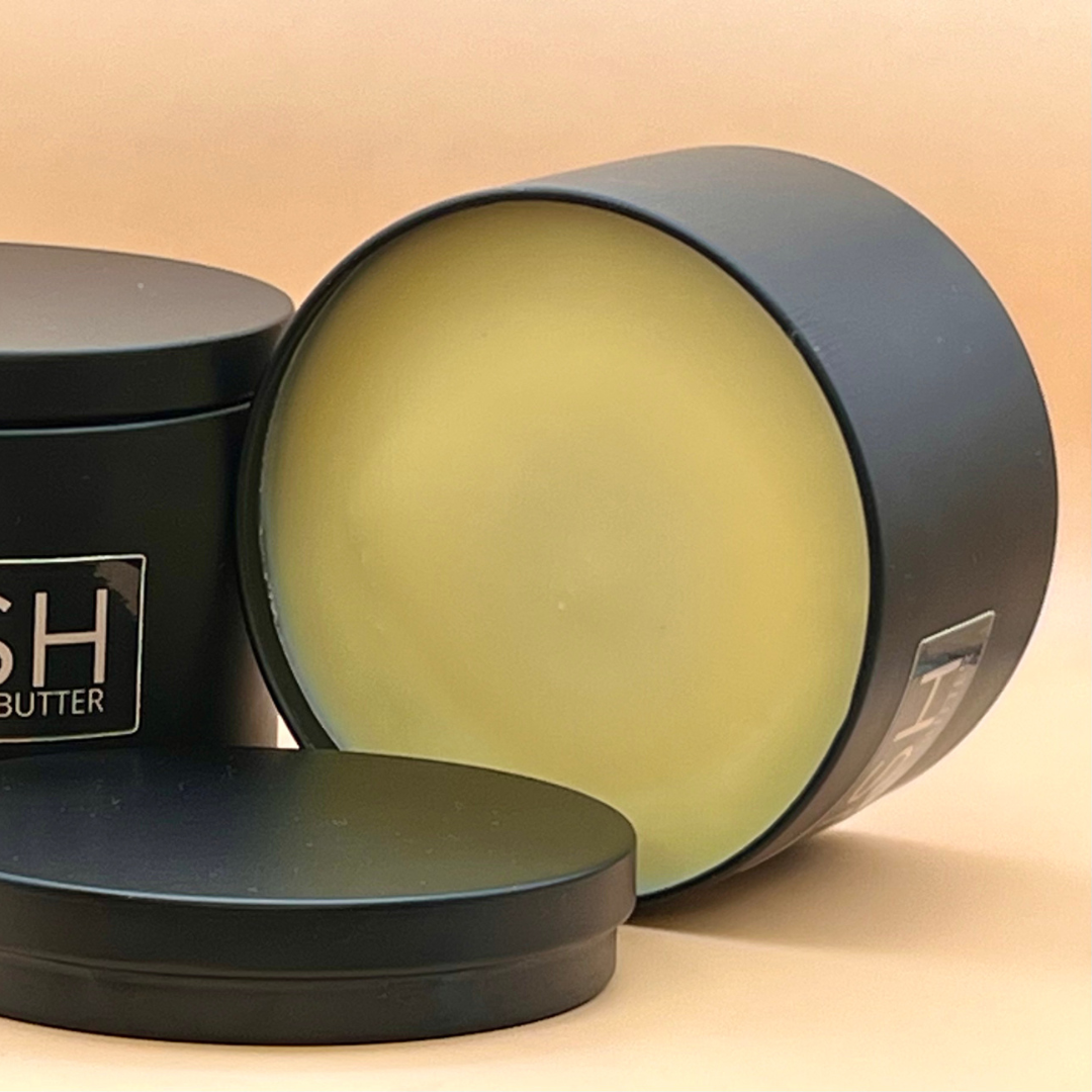 NUSH CLASSIC, natural and organic Shea Butter from Burkina-Faso, in candle jar, 200 grs