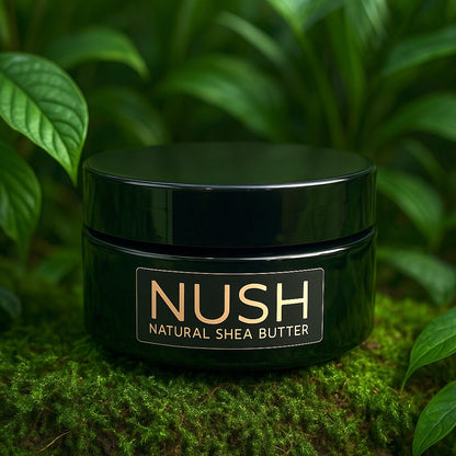 NUSH LUXURIOUS, natural and organic Shea Butter from Burkina-Faso, in biophotonic jar 200 grs