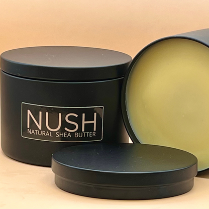 NUSH CLASSIC, natural and organic Shea Butter from Burkina-Faso, in candle jar, 200 grs